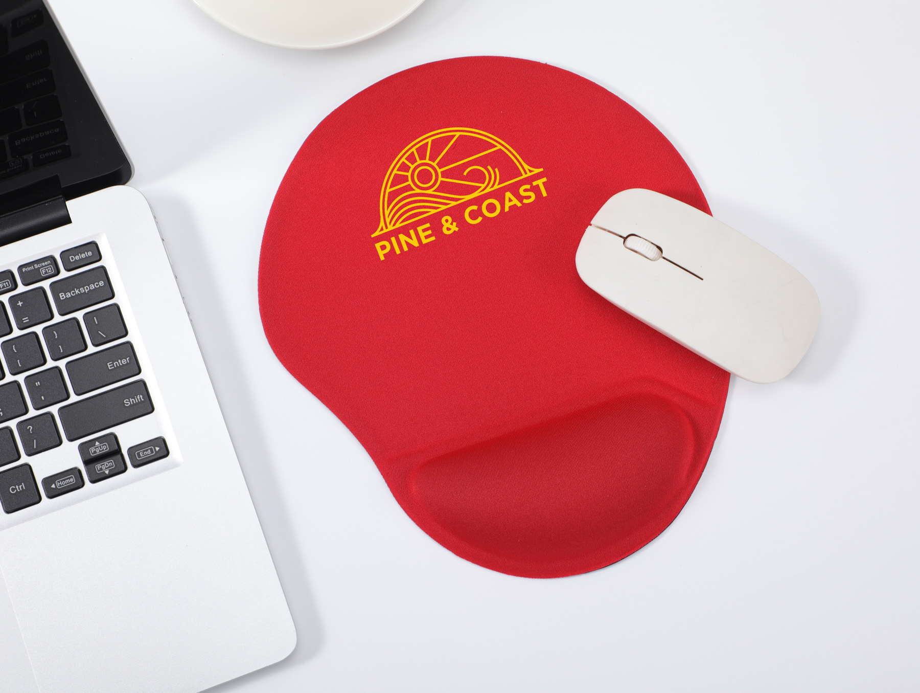 Wave Non-Slip Mouse Pad with Gel Wrist Rest 37