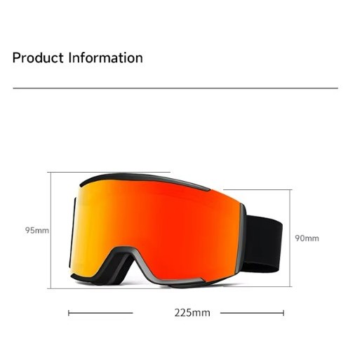 Anti-Fog Protection Ski Goggles 2