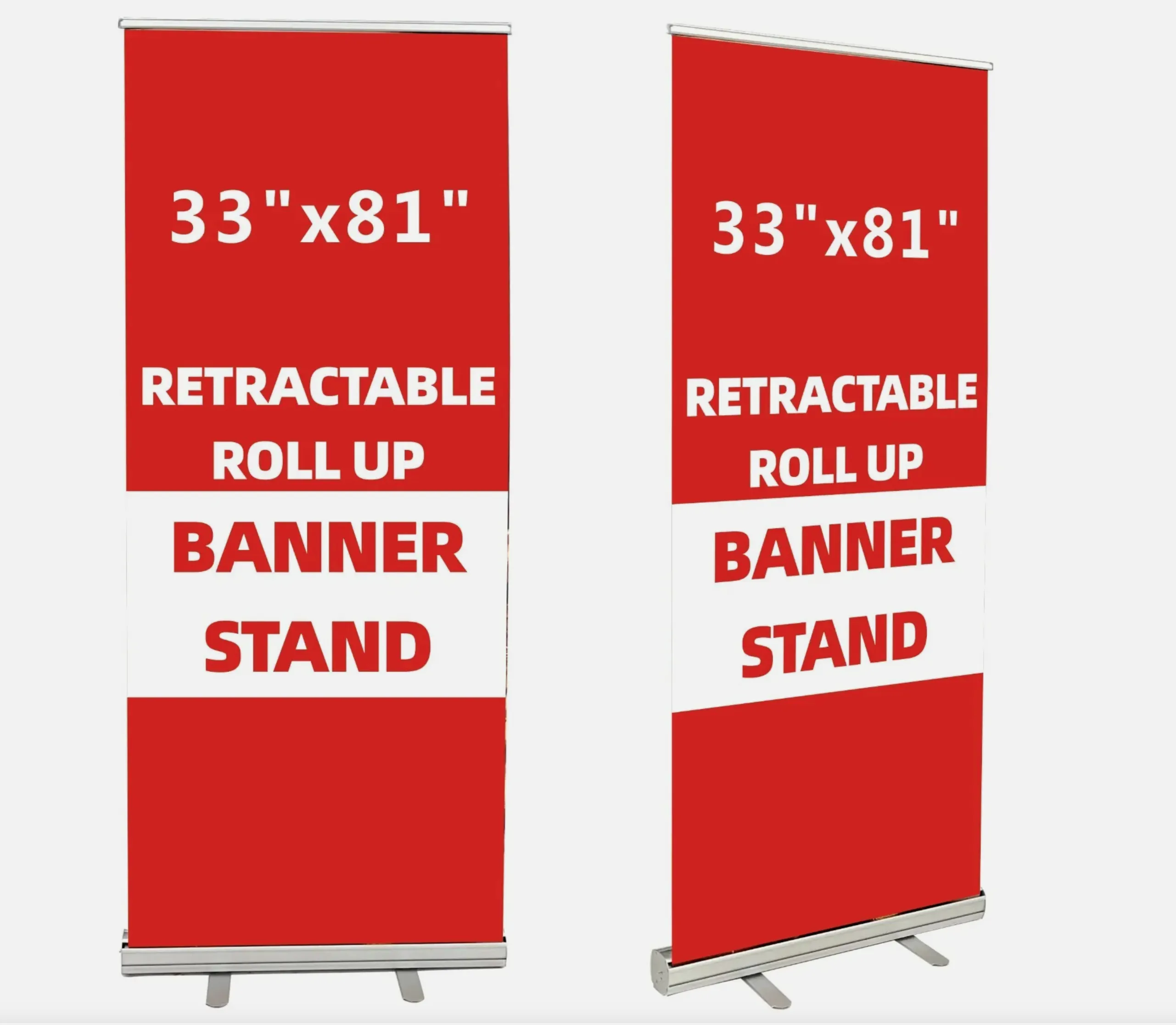 33" x 81" Premium Retractable Roll Up Banner 1