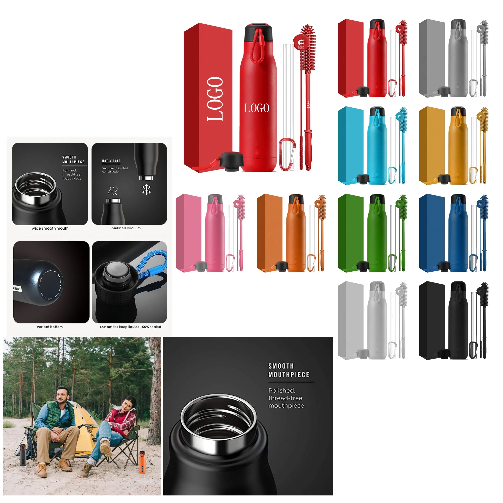 12oz Stainless Steel Double Wall Insulated Flask 7