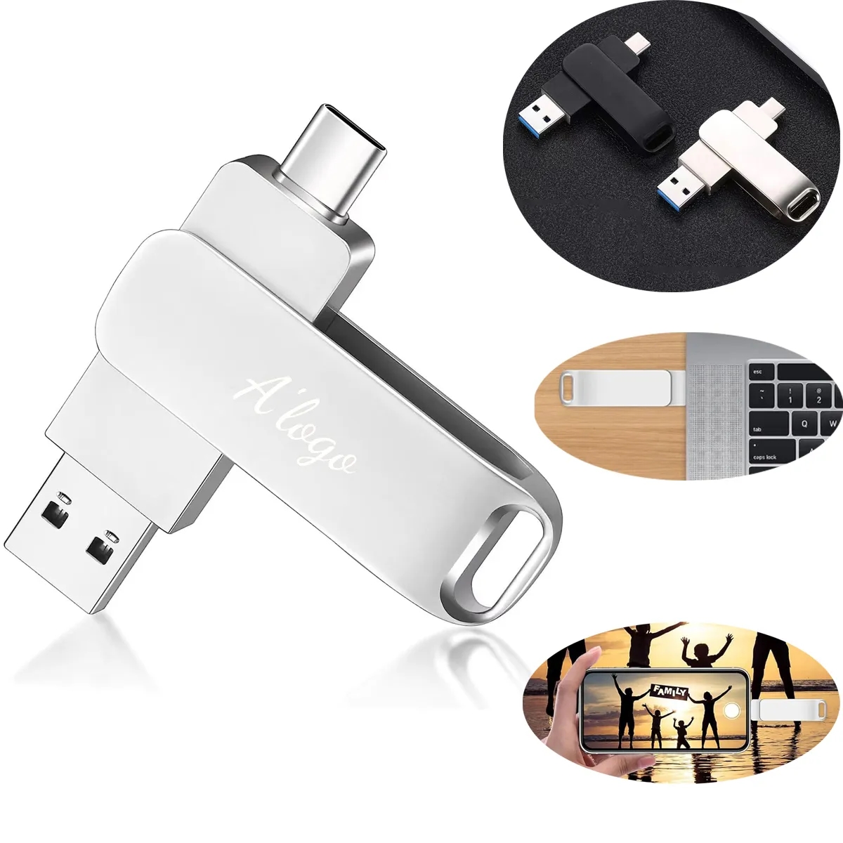 2 in 1 Type C Flash Drive 2