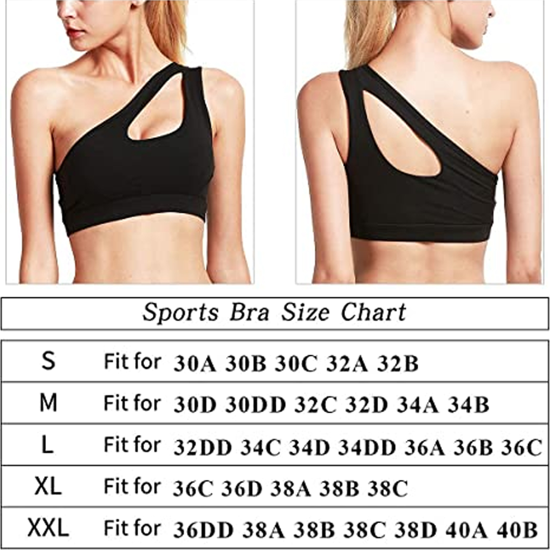 One Shoulder Sports Bra 3