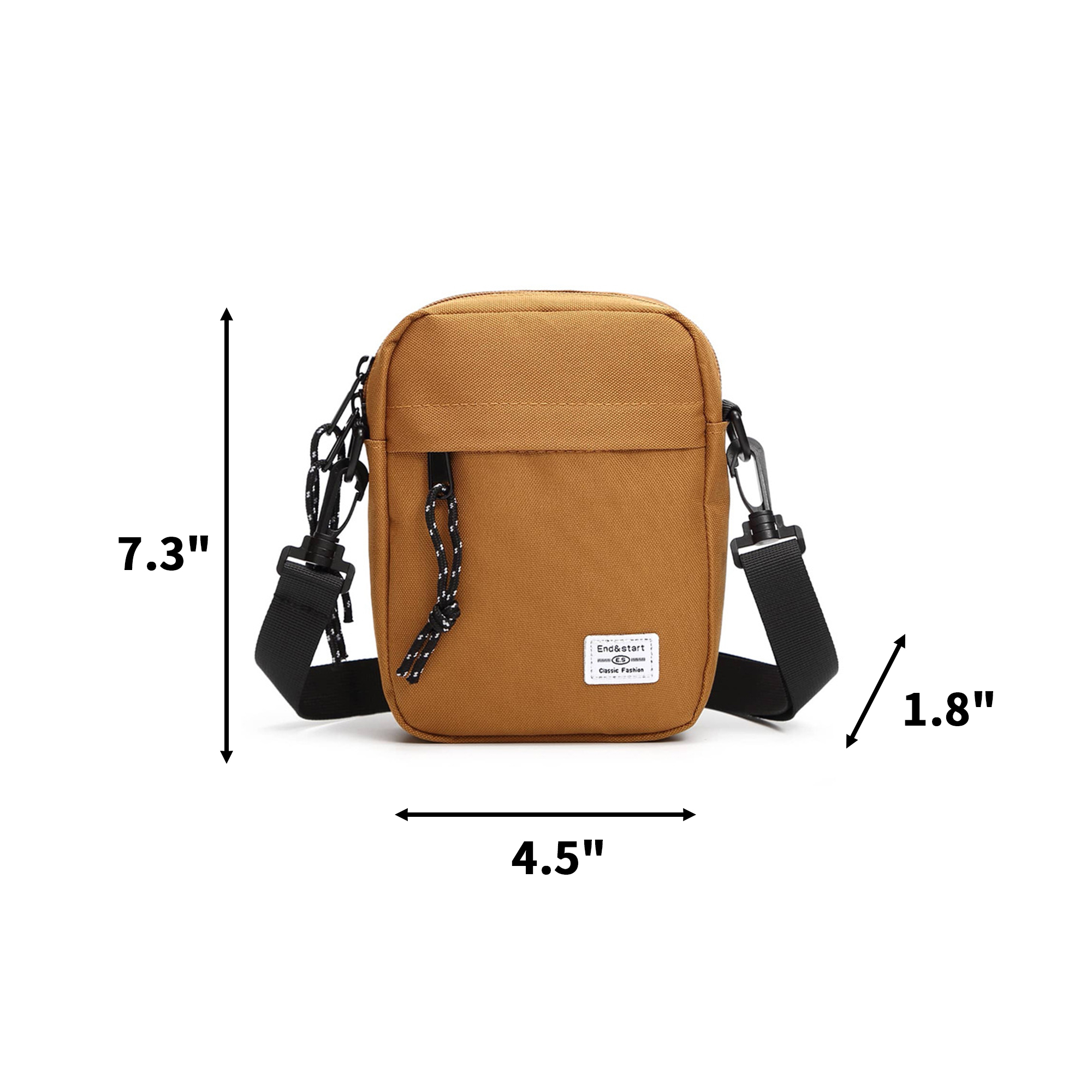 Oxford Polyester Crossbody Waist Bag With Waterproof Shell 9