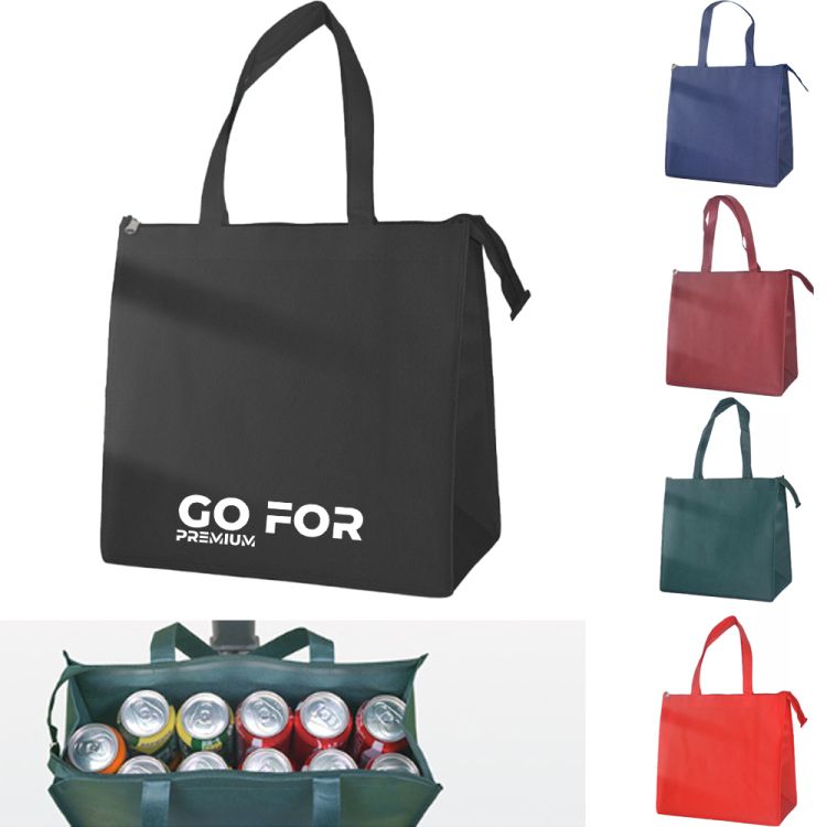Reusable Non Woven Zippered Tote Bag 2