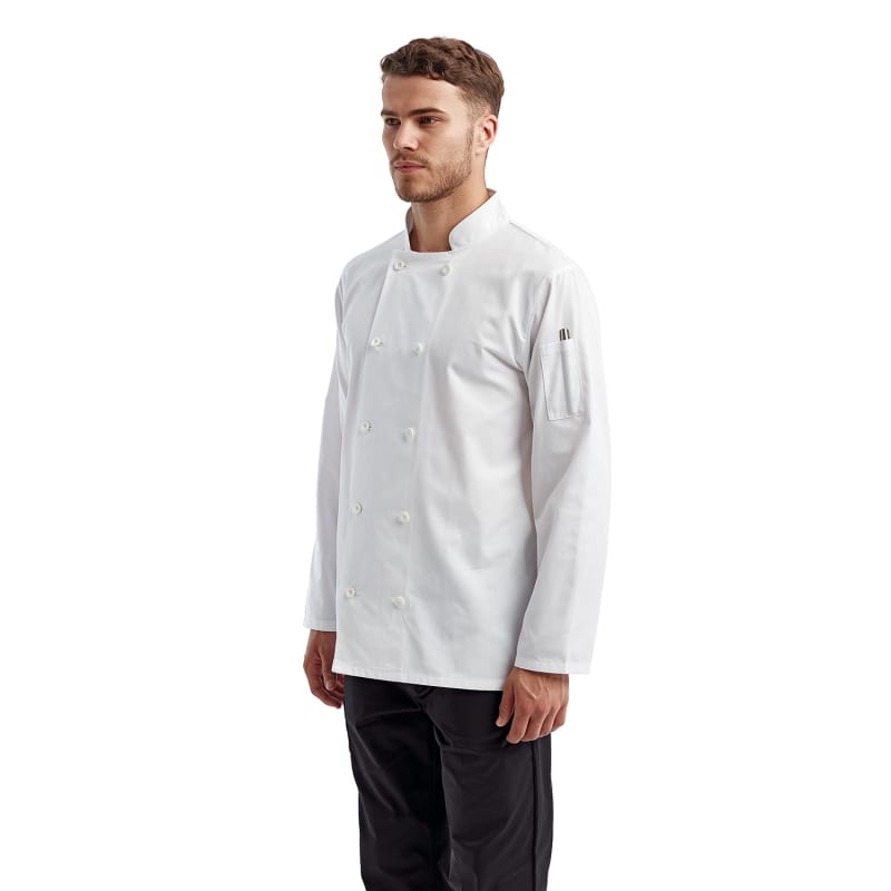 Artisan Collection By Reprime Unisex Long-Sleeve Recycled Chef's Coat 5