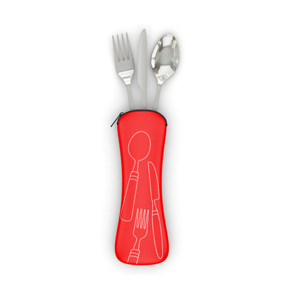 3 Pc Cutlery Set w/Neoprene Case 5