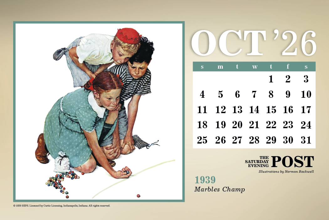 Triumph® Calendars The Saturday Evening Post Large Desk Calendar 6
