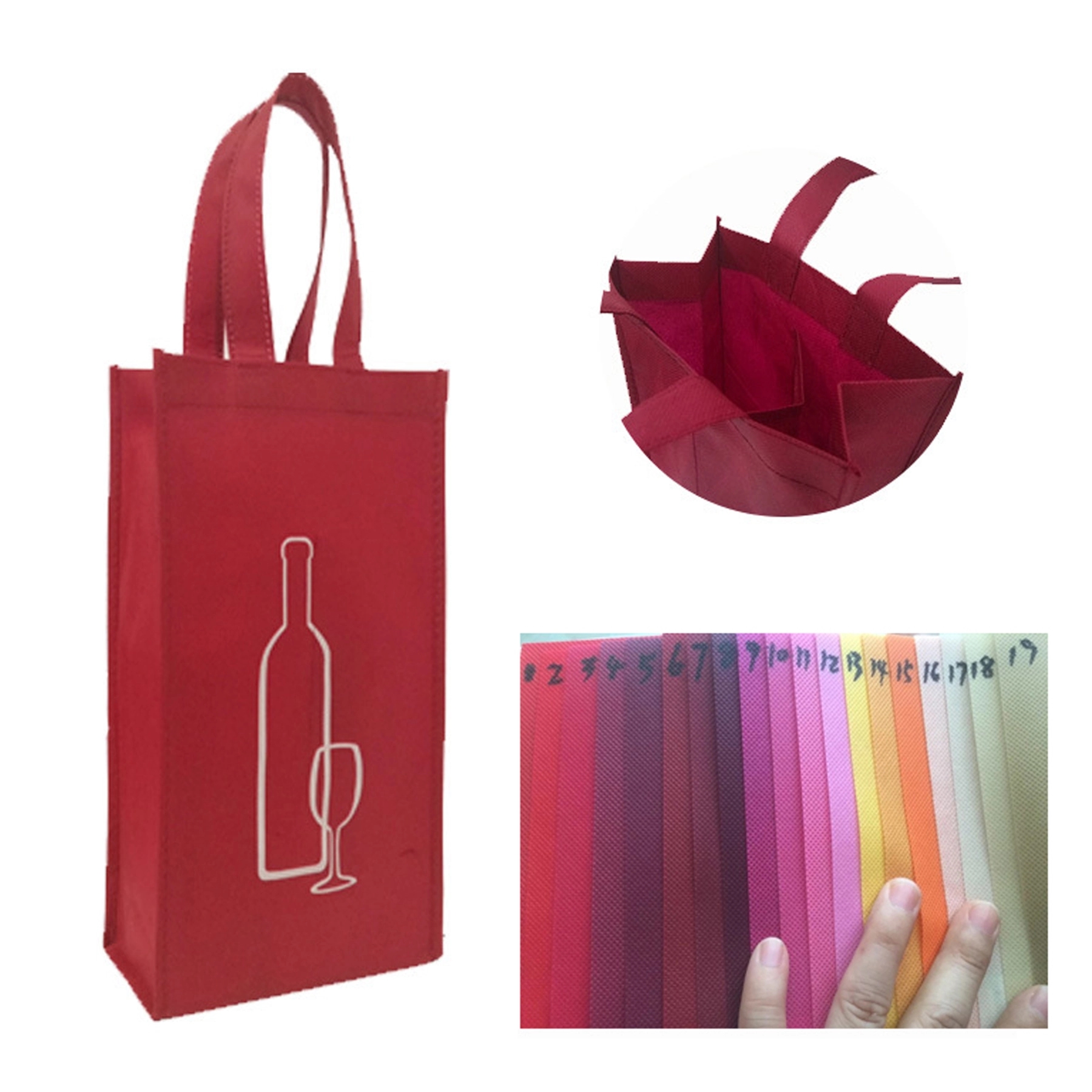 Non Woven 2-Bottle Wine Bag 1