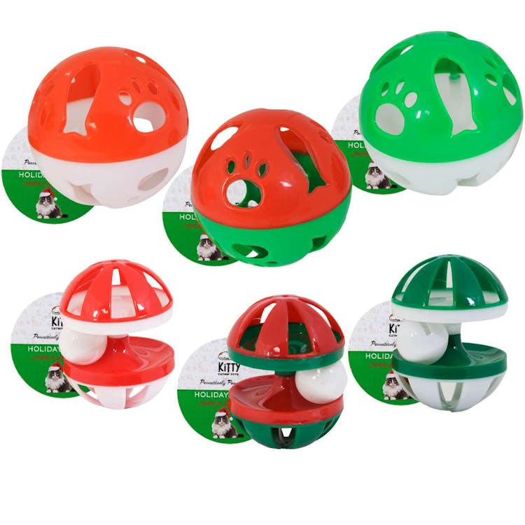 Christmas Cat Toys Assorted 4in 2