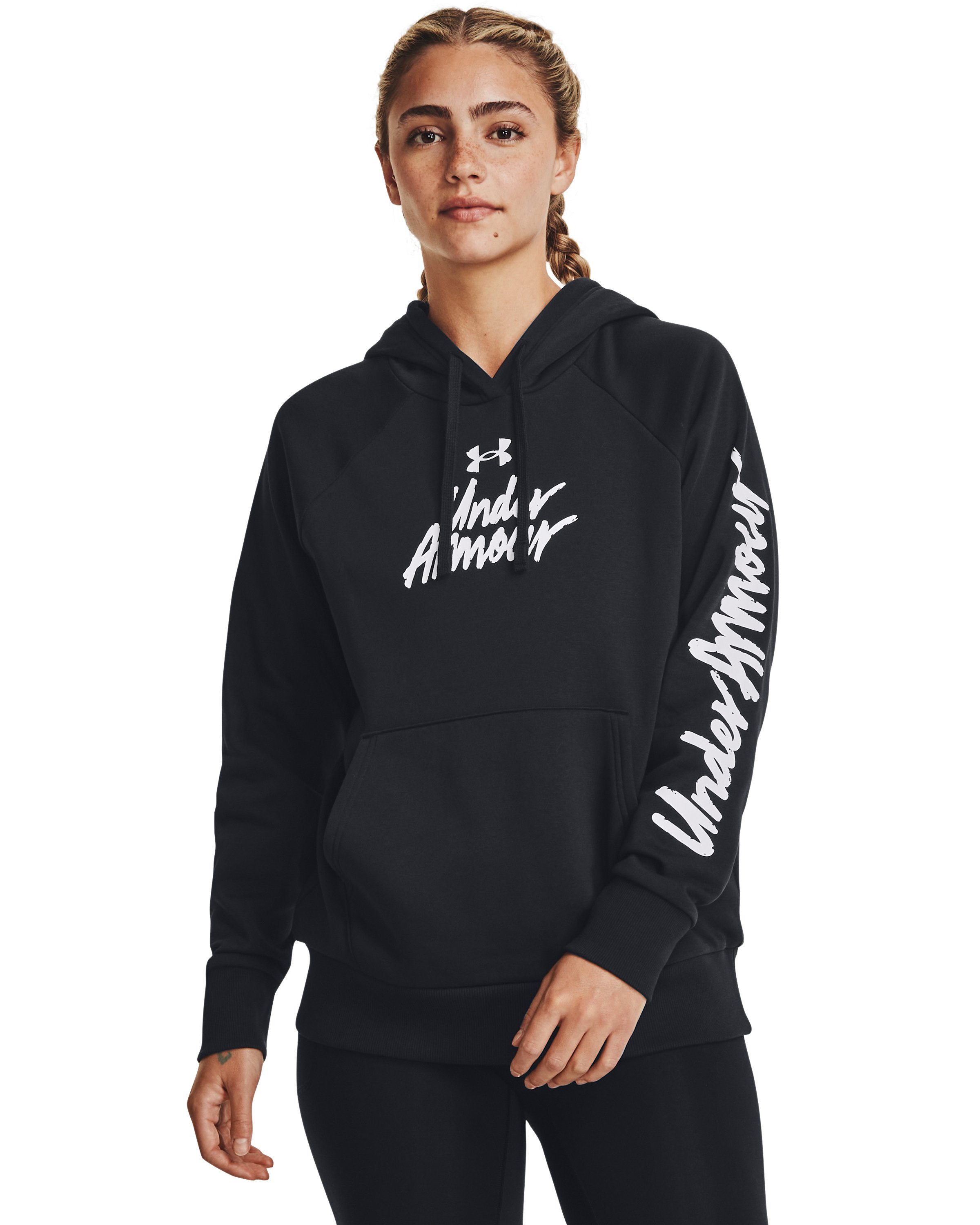 Women's UA Rival Fleece Graphic Hoodie  2