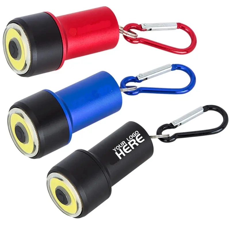 Mini COB Flashlight with Carabiner 1