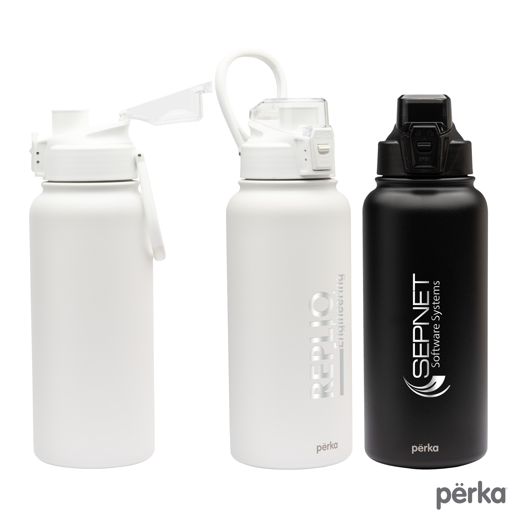 Perka® Rex 32 oz. Double Wall, Stainless Steel Water Bottle 8