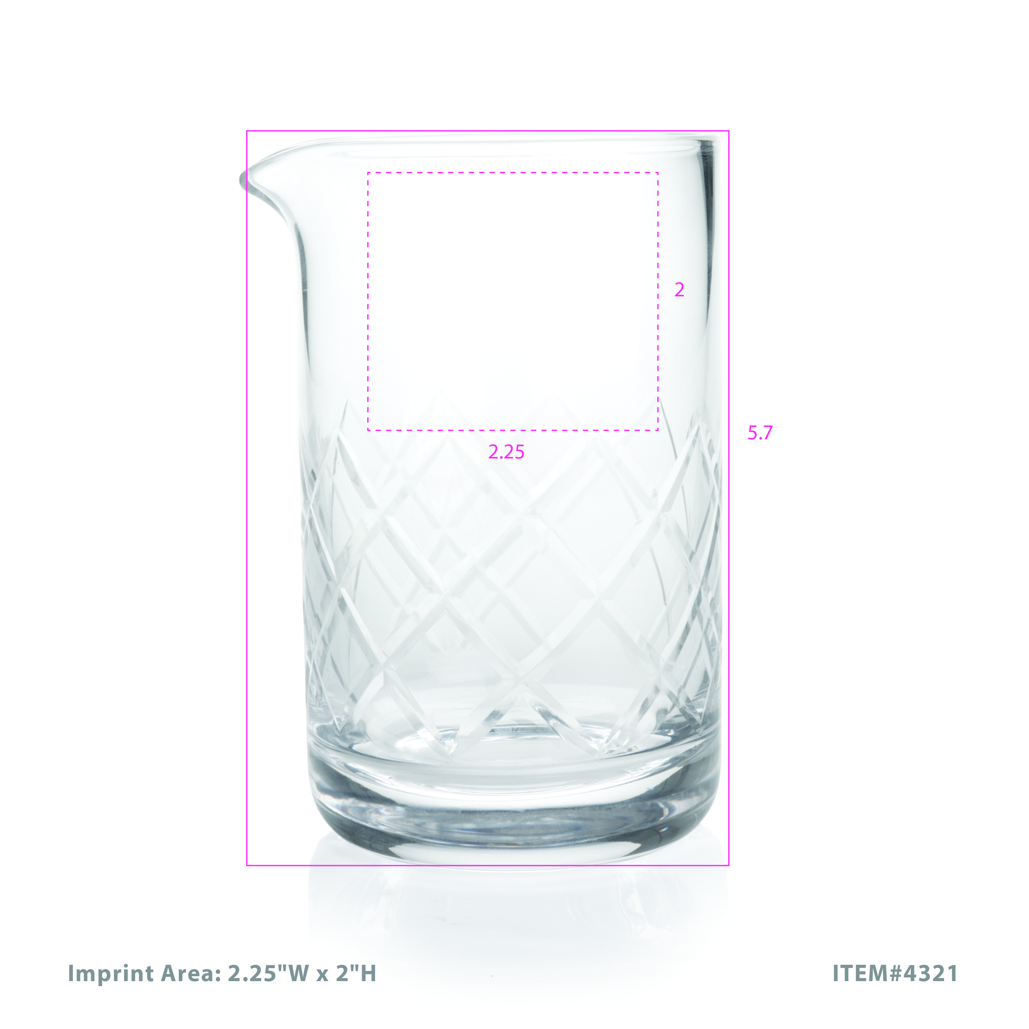 Viski® Crystal Mixing Glass 1