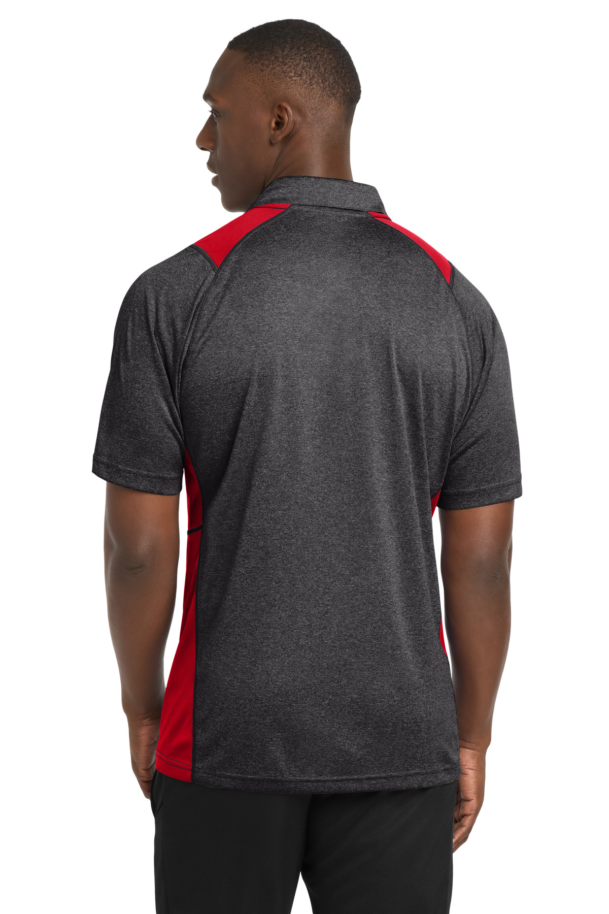 Sport-Tek Heather Colorblock Contender Polo. ST665 34