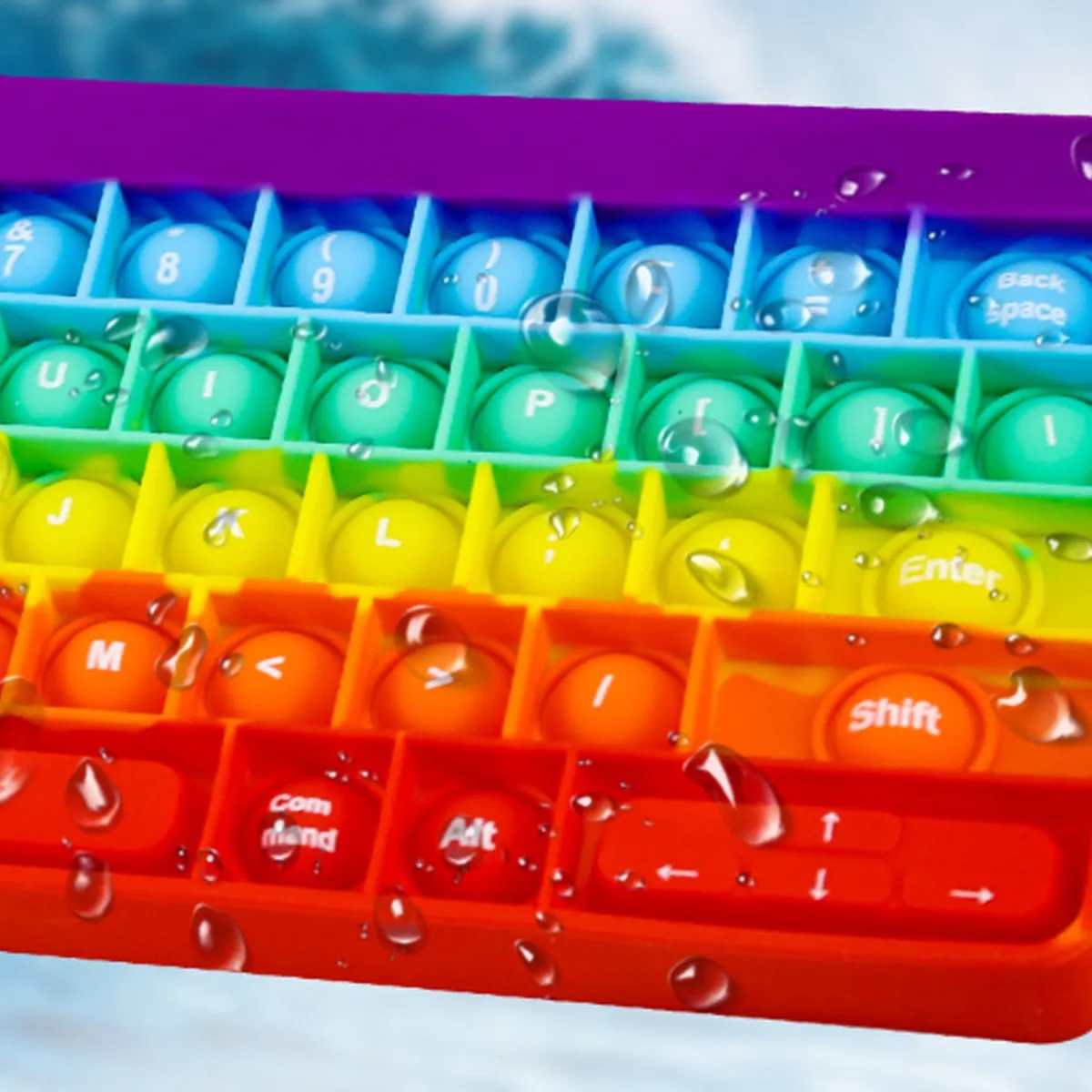 Fidget Pop Bubble Keyboard Stress Relief Toy 5