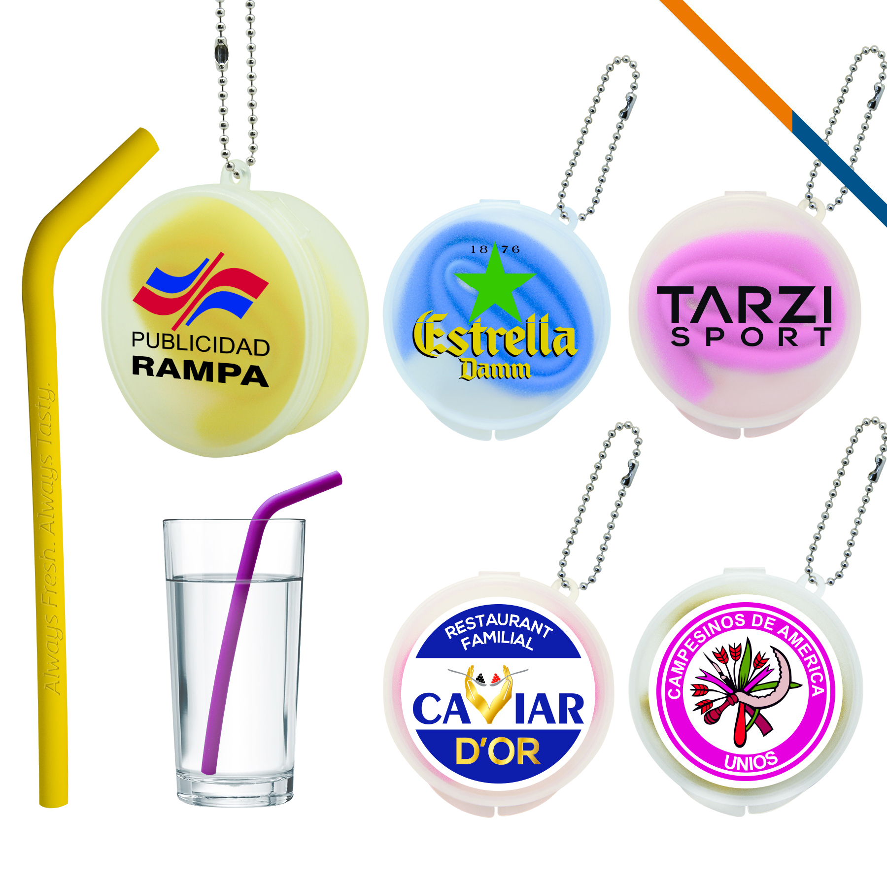 Coastal Silicone Straws 3