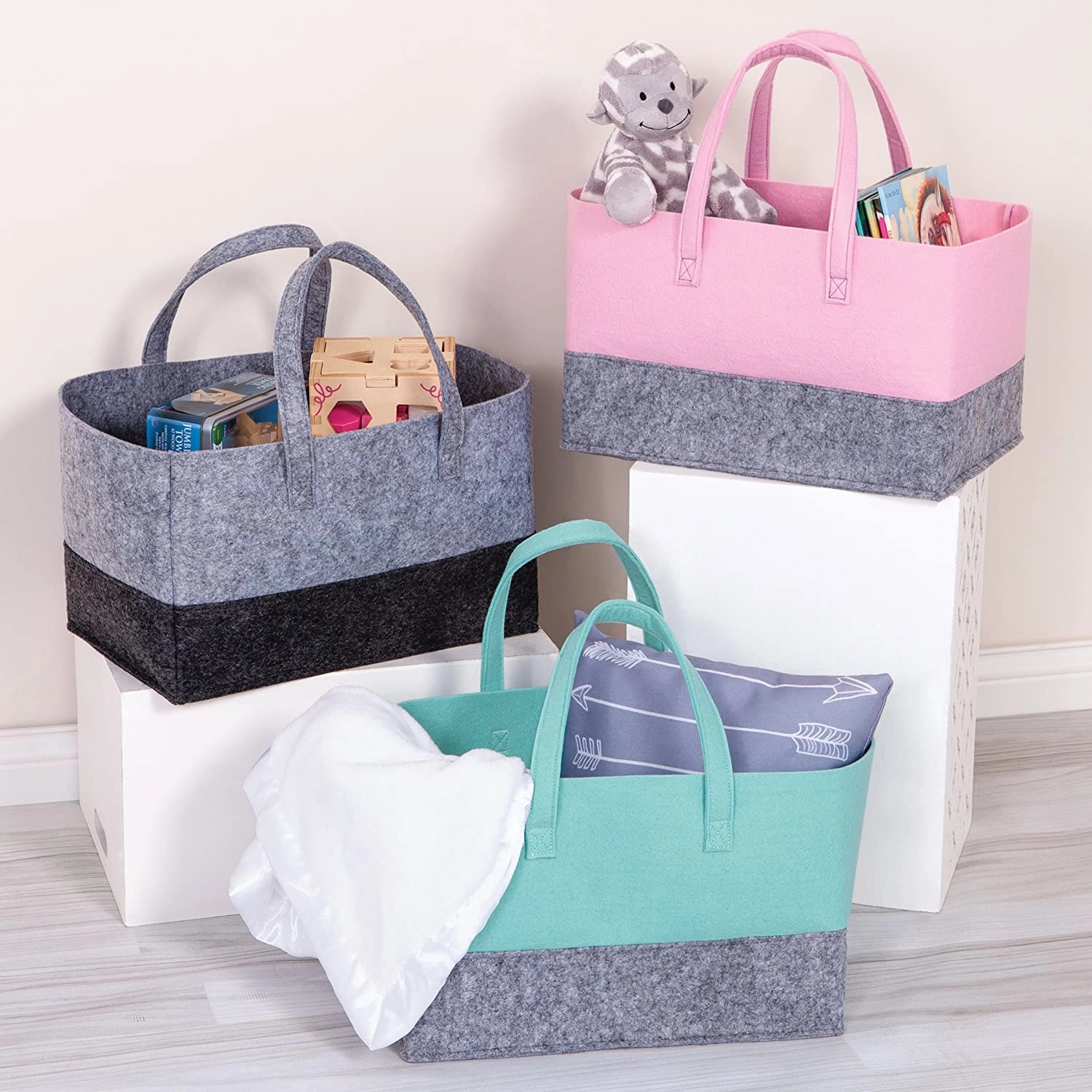 Felt Storage Tote Bag 3