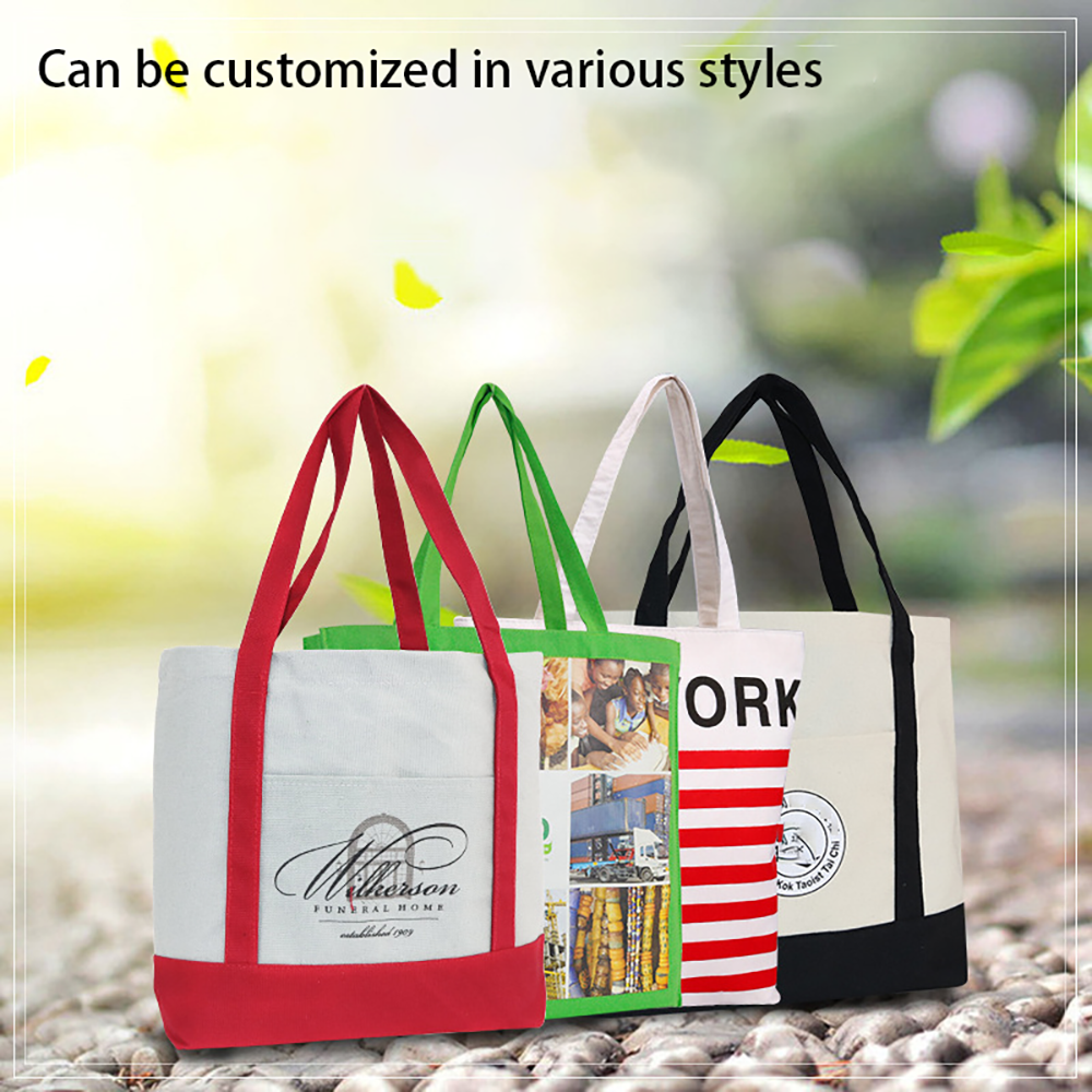 Trimmed canvas tote bag 6