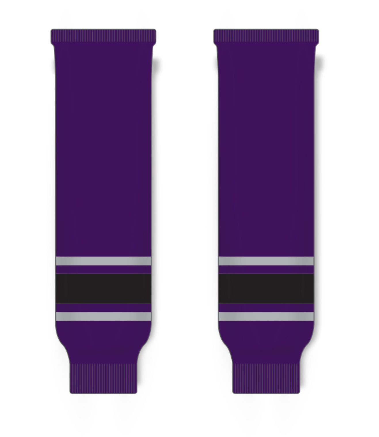 Knitted Striped Hockey Socks HS630-G166 16