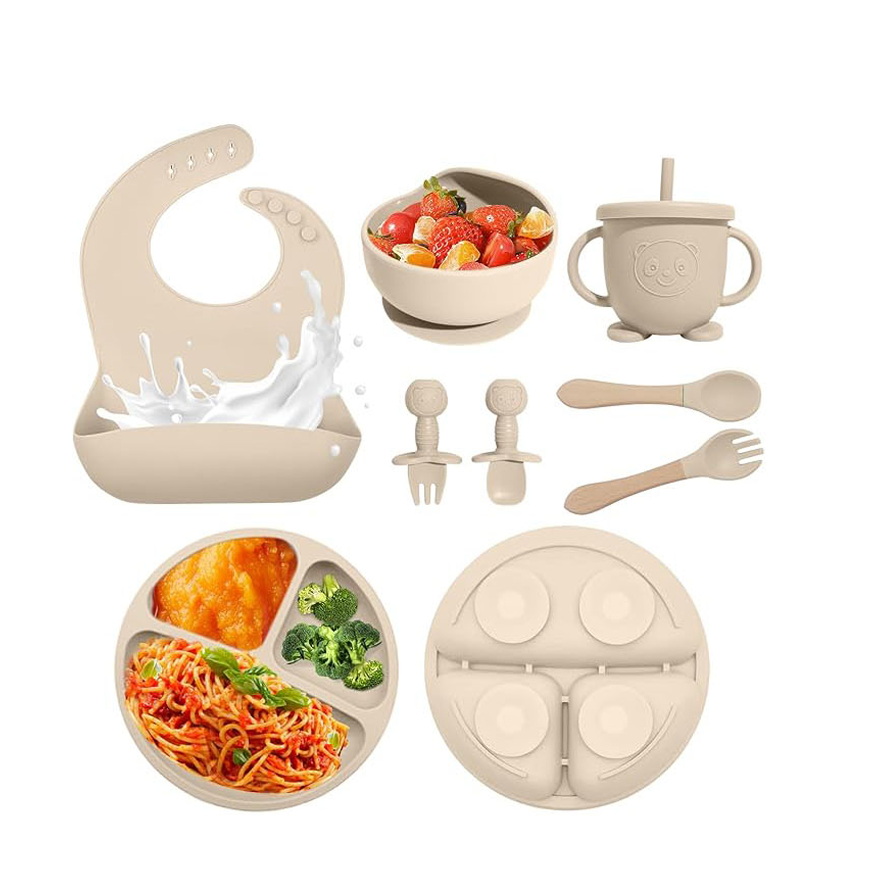 8 Piece Silicone Suction Bowl 4