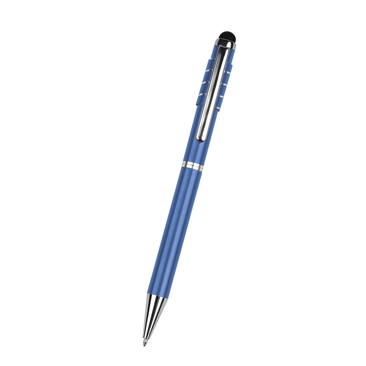 Recycled Aluminum Spinner Pen With Stylus 10
