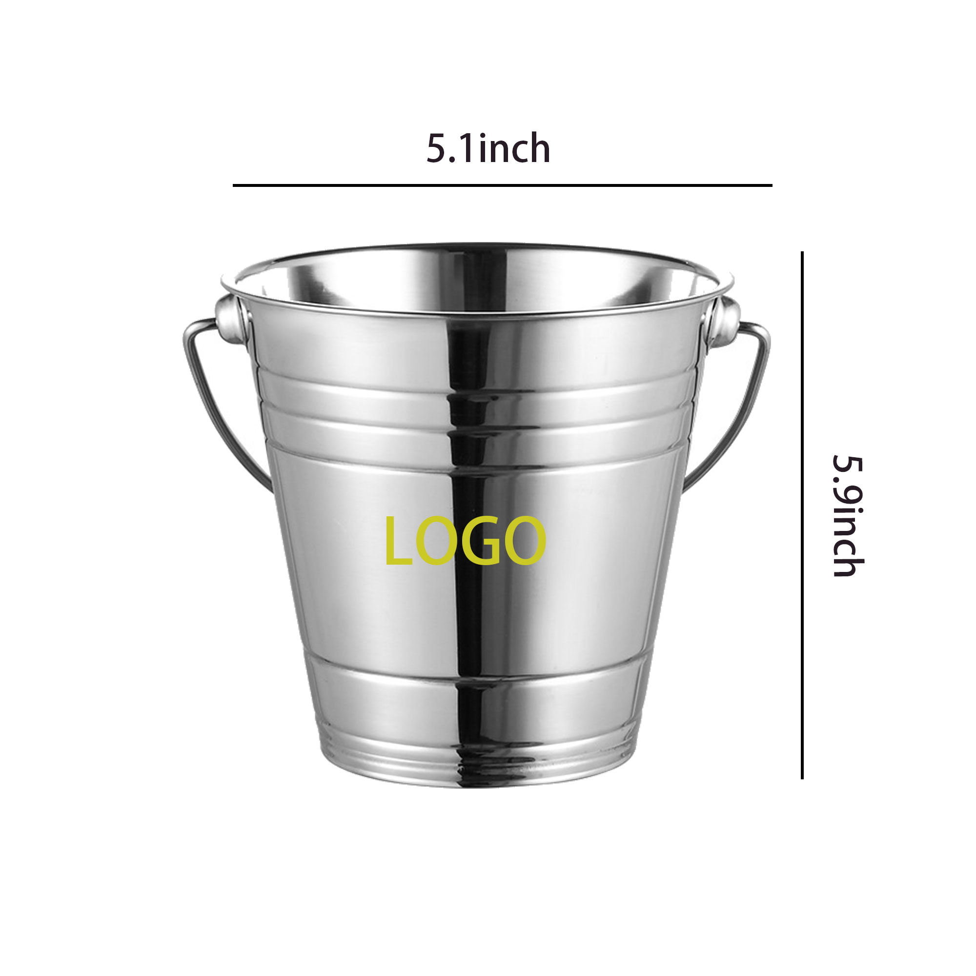 Stainless Steel Bar Ice Bucket 3