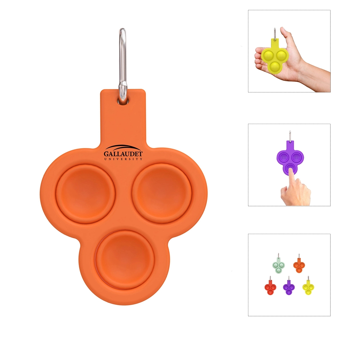 Mini Pop-It Fidget Keychain 1