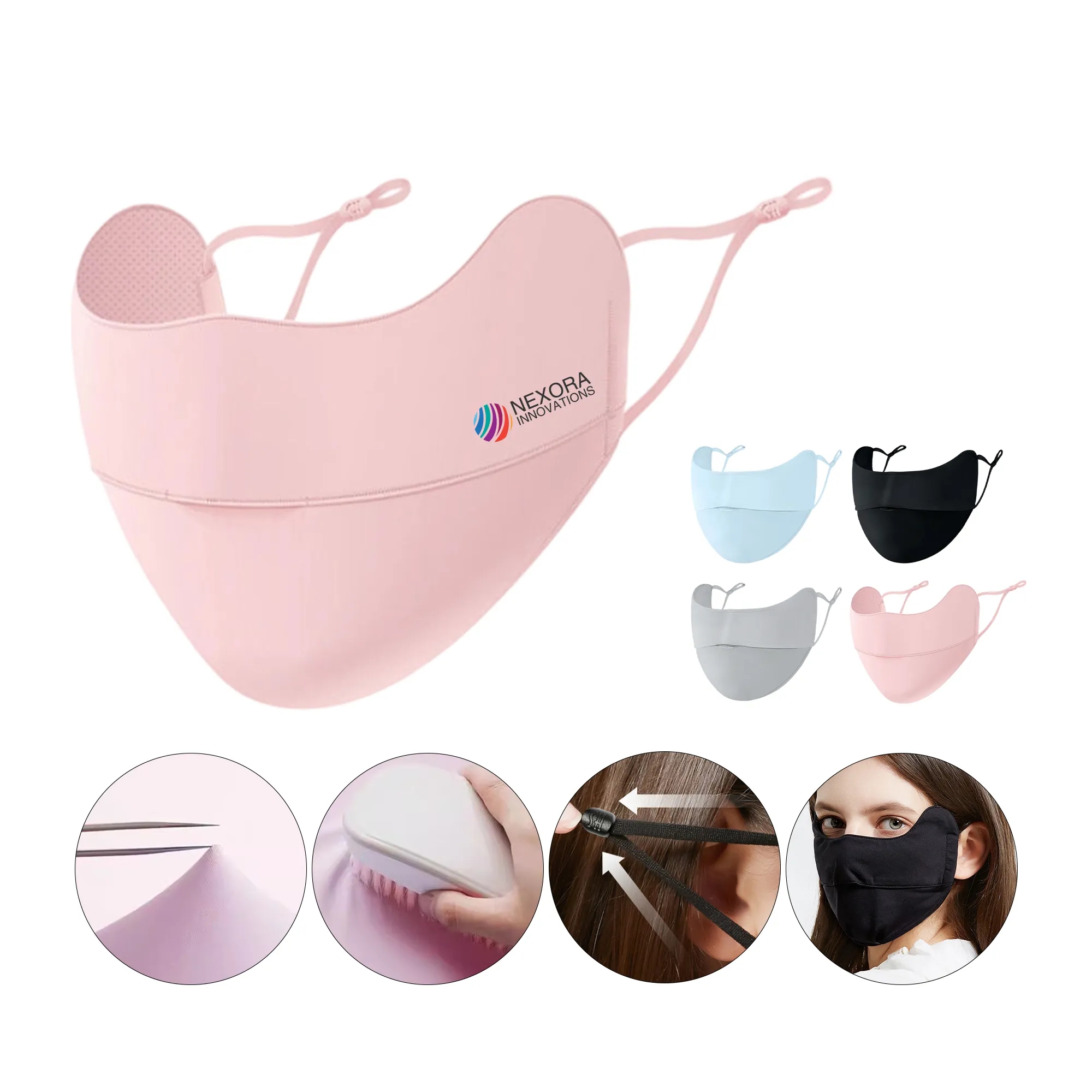 Cooling Ice Silk UV Face Mask for Summer and Outdoor Protect 4