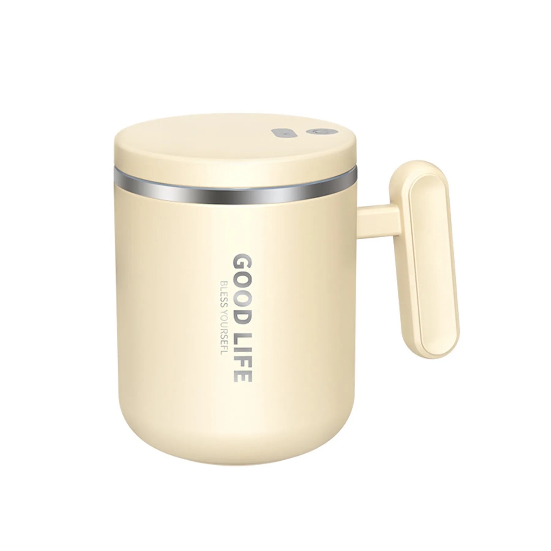 13 Oz. Automatic Mixing Stainless Steel Coffee Cup 6