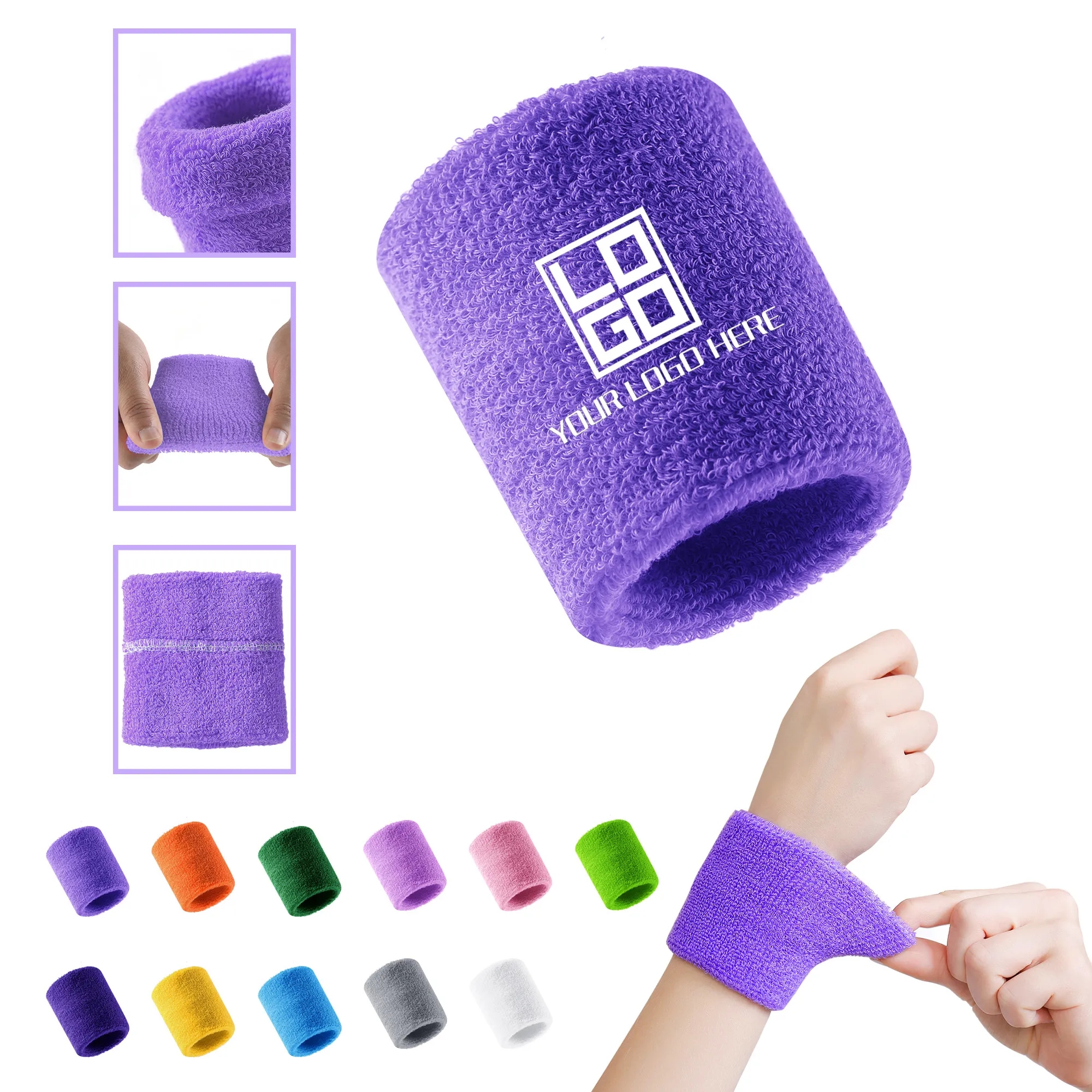 Sports Sweat-Absorbent Elastic Towel Wrist Guard 2