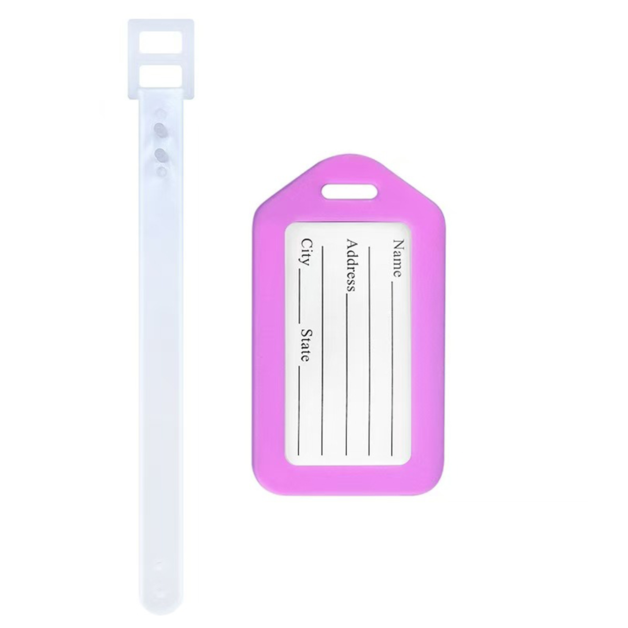 Durable Plastic Luggage Tag With ID Card 9