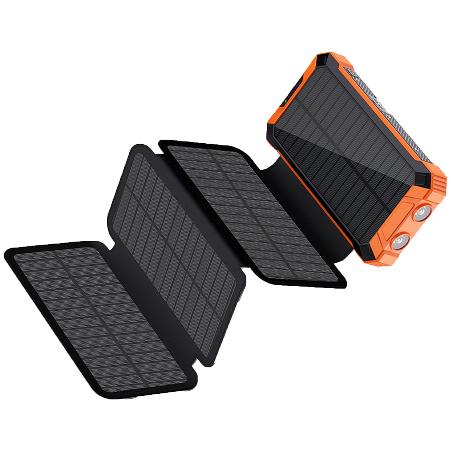 20000mAh LED Flashlight Solar Charger Power Bank 6