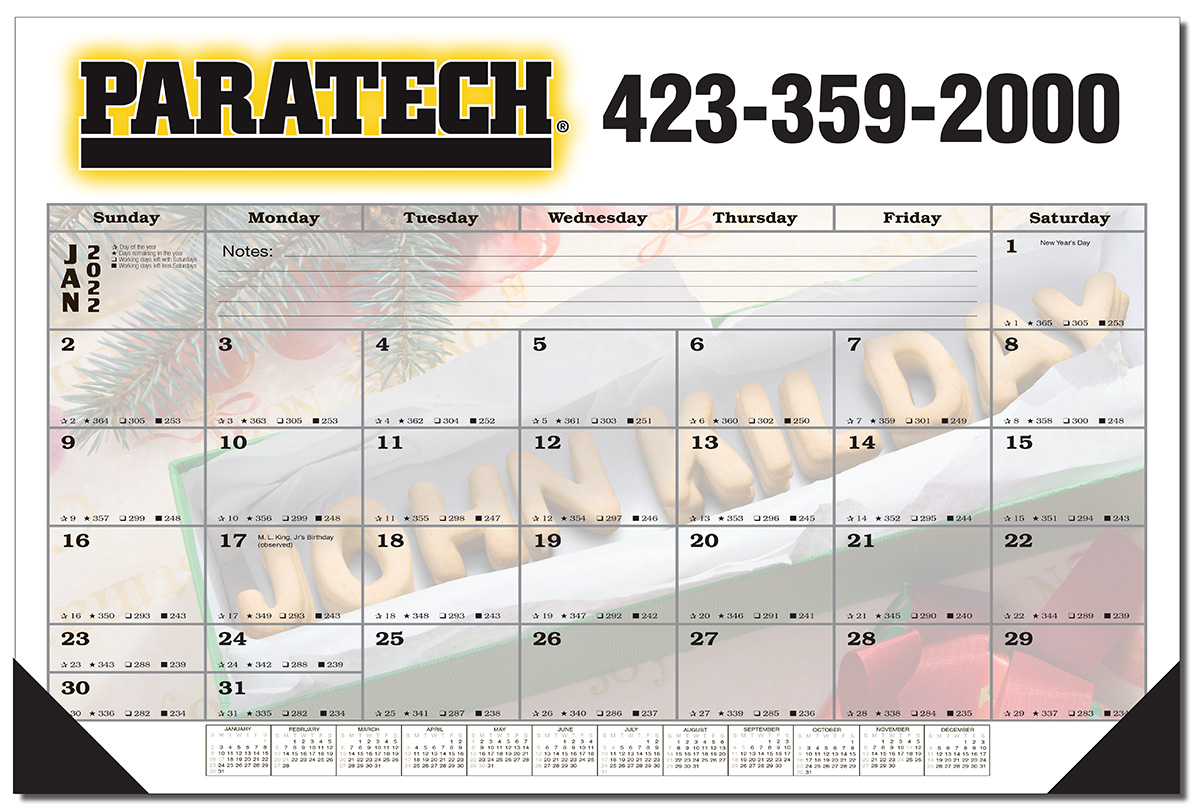 "In the Image" Personalized Desk Blotter Calendar