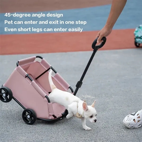Folding Pet Carrier Cart - Portable and Convenient 11