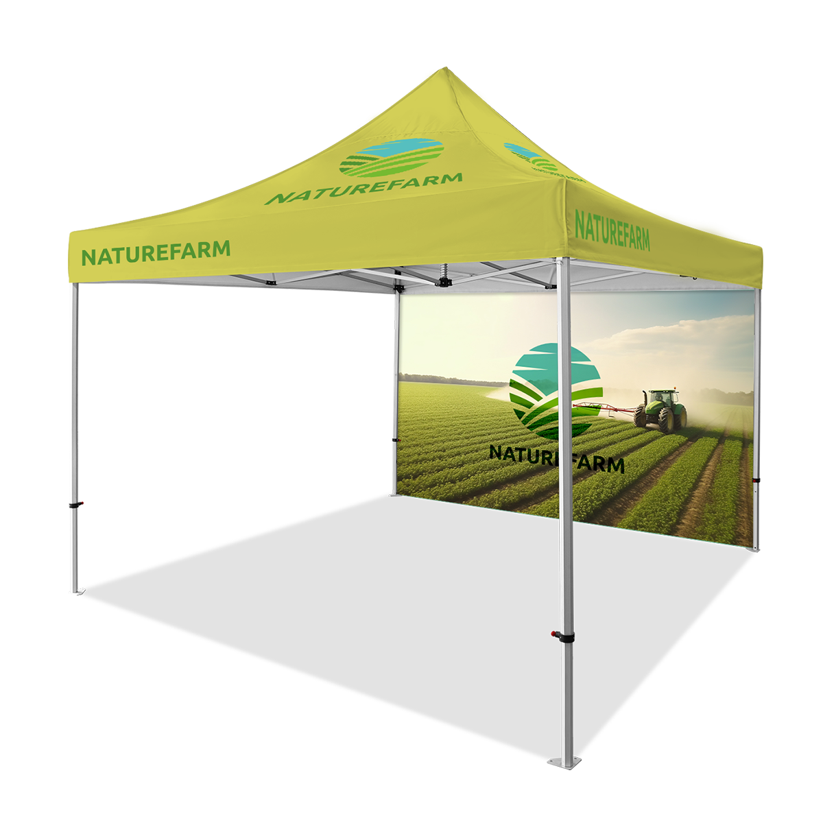 13'x13' Premium Hex Aluminum Frame Tent Kit w/Full Rear Wall 7