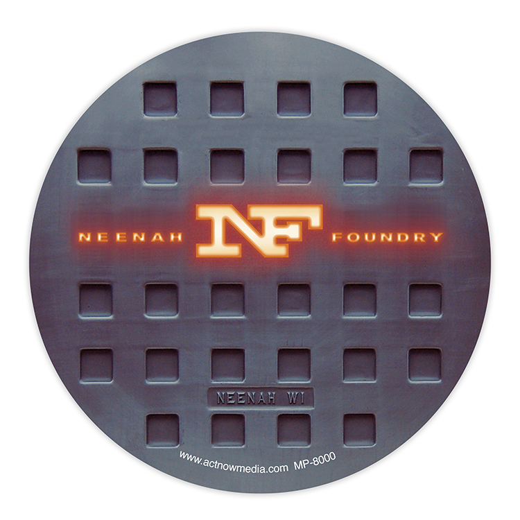 DuraTrac Matte Plus Hard Surface Mouse Pad w/Light-Duty Foam Backing (8"x1/8") Round