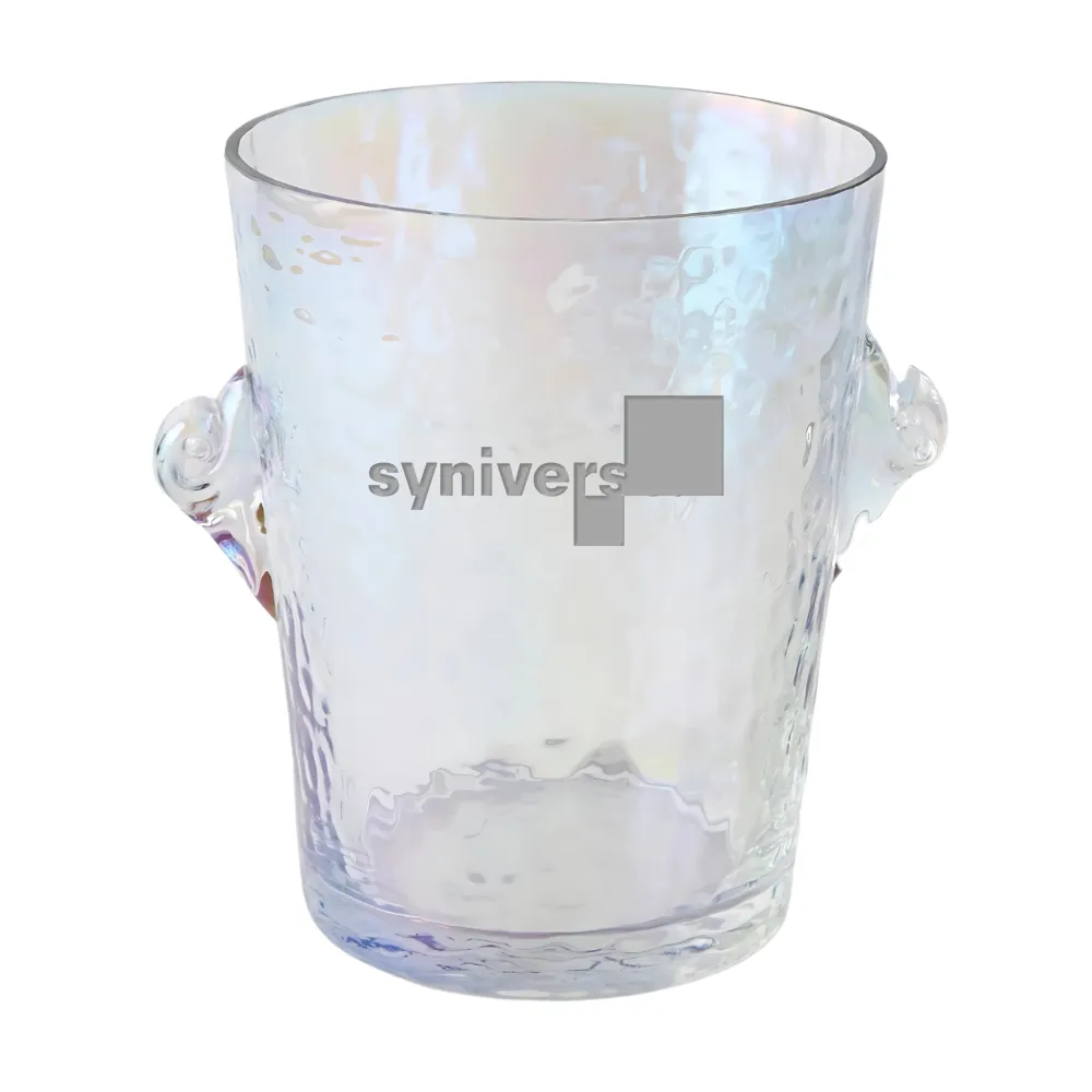 Lustered Glass Ice Bucket 1