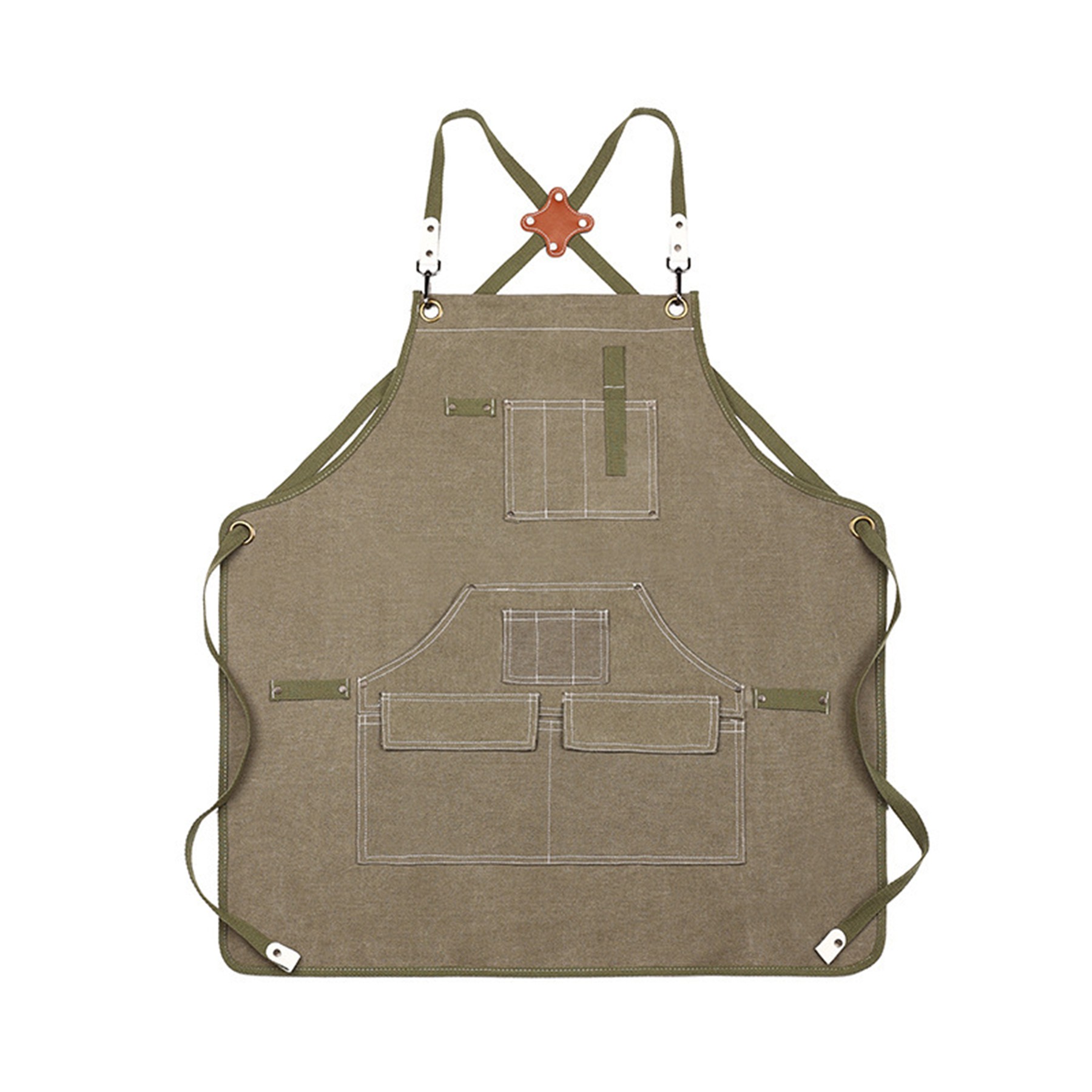Adjustable Cross Back Work Apron 4