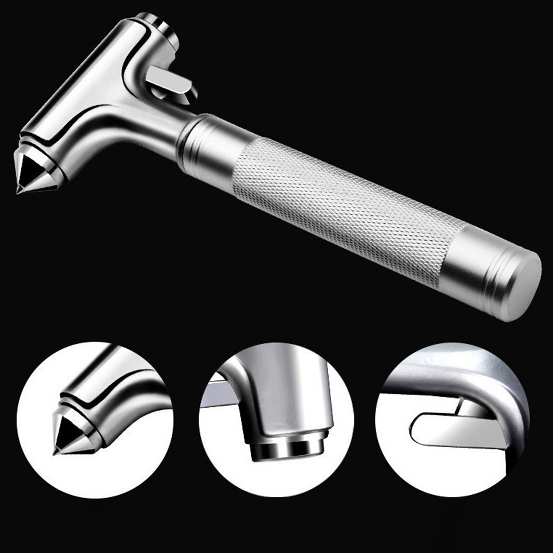 Stainless Steel Car Window Breaking Safety Hammer 2