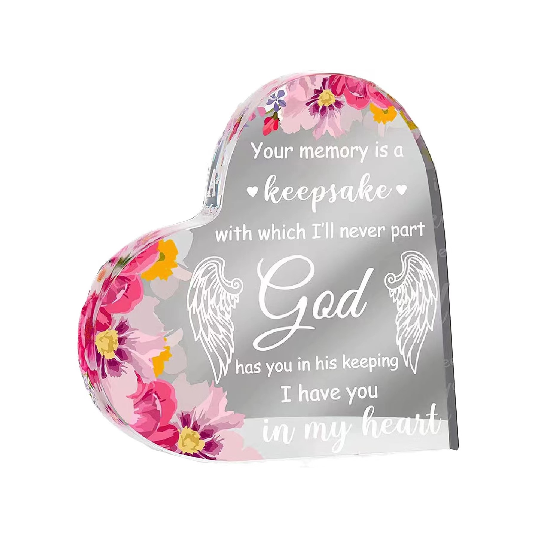 Acrylic Heart Gift Keepsake/Award (direct import) 3