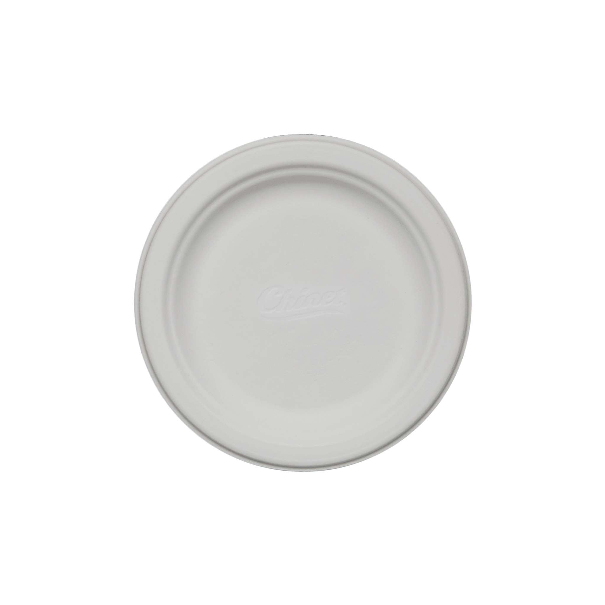 6.000" Eco Molded Fiber Plate Round Tradition Print 6