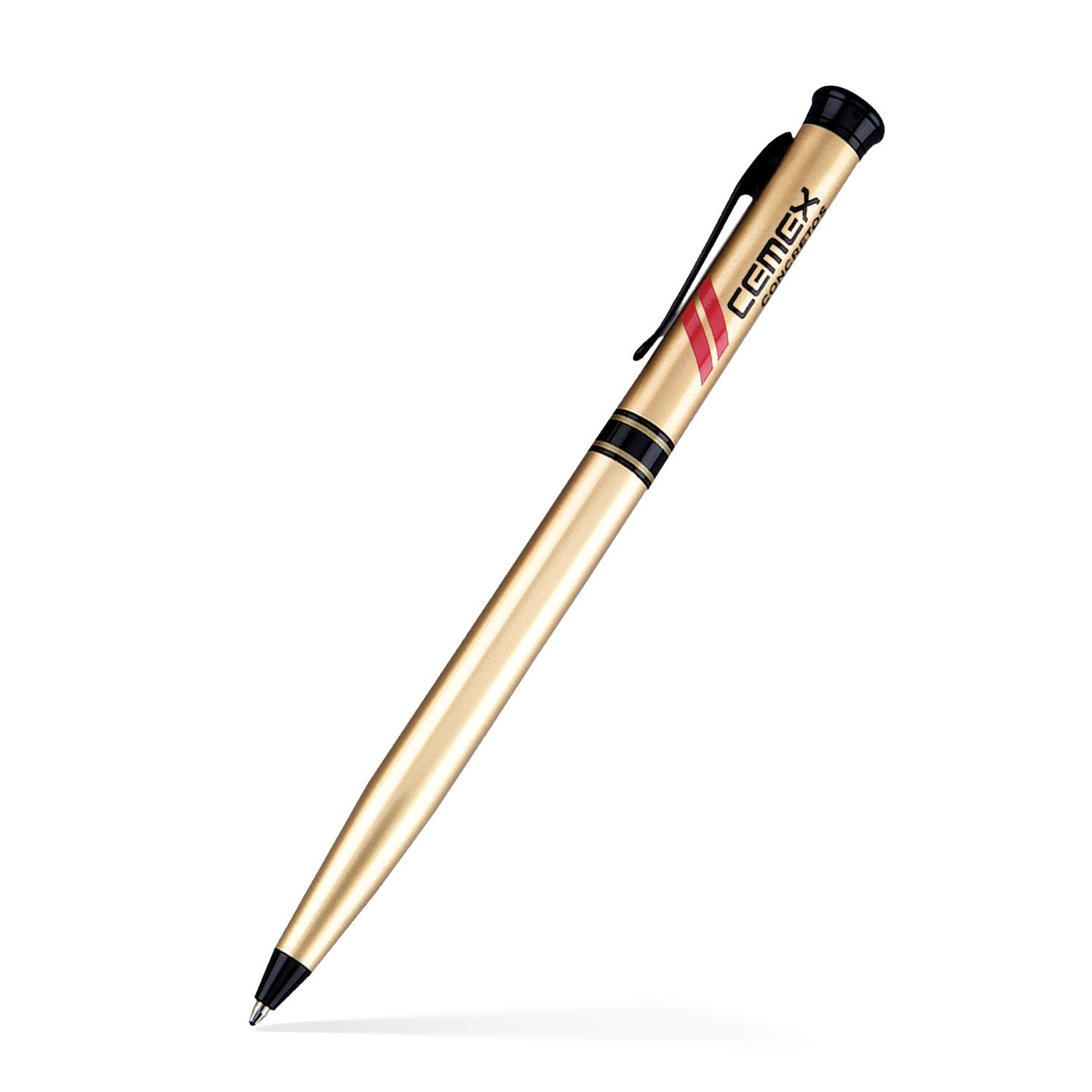 Solid Brass Ballpoint Twist Metal Pen - Gold 2