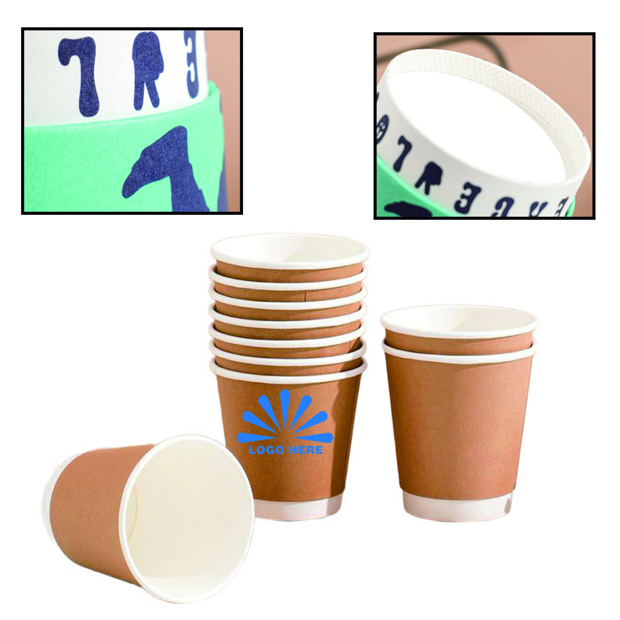 Full Color Durable 9 OZ Disposable Coffee Cup 2