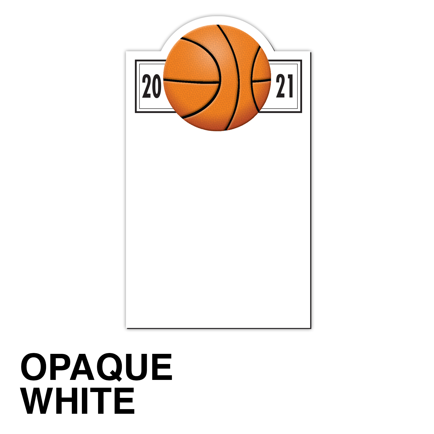 20 Mil Basketball Schedule Magnet - Full Color 2