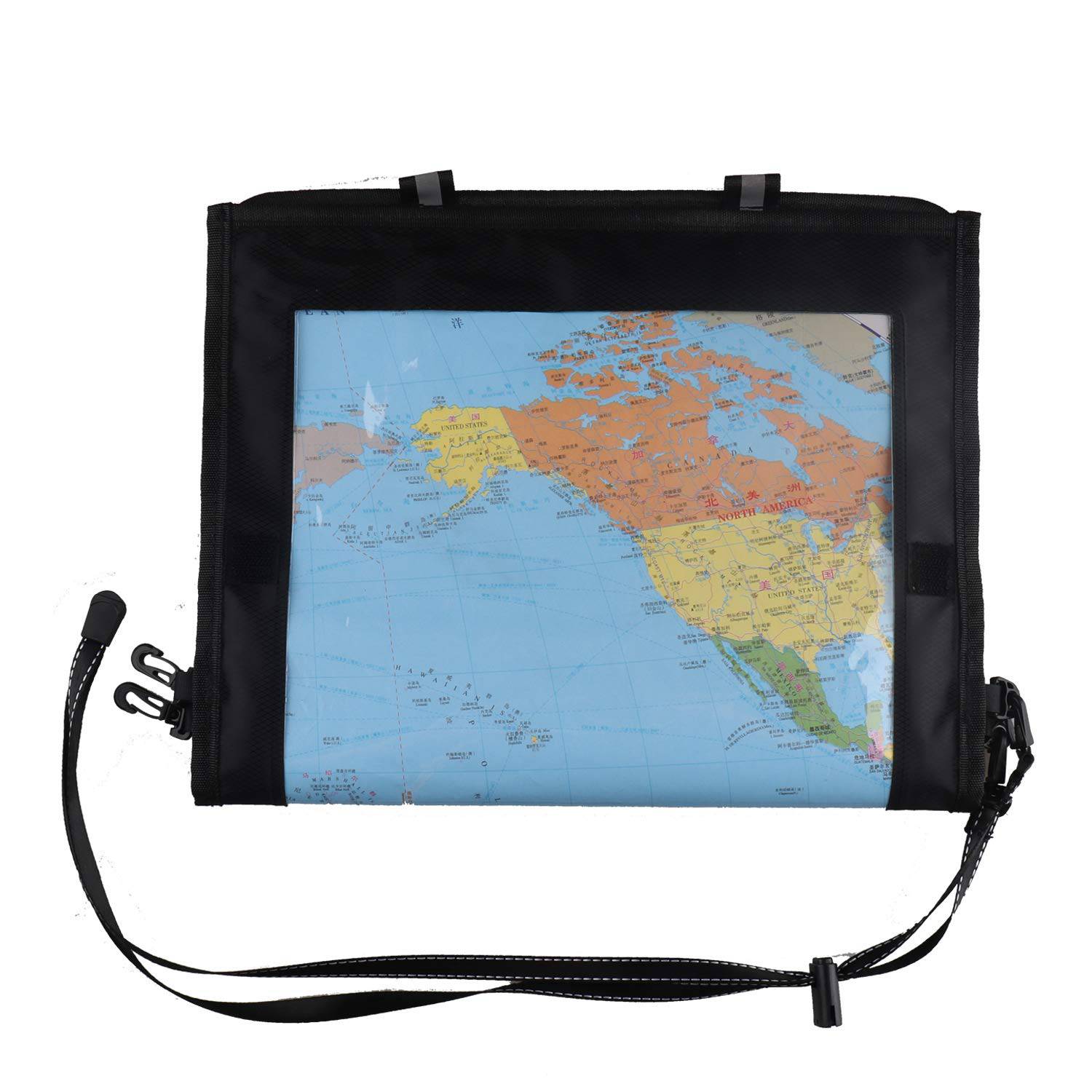 PVC Waterproof Military Hiking Map Pouch with Lanyard 2