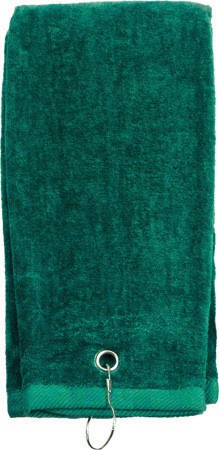 Tri Fold Sport Towel w/Center Grommet & Hook 8