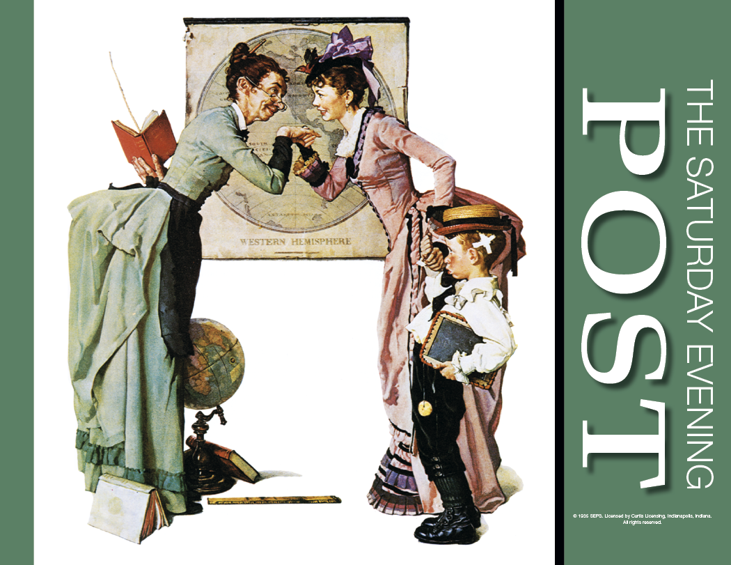 HotLine® Products Saturday Evening Post Appointment Calendar - Spiral 1