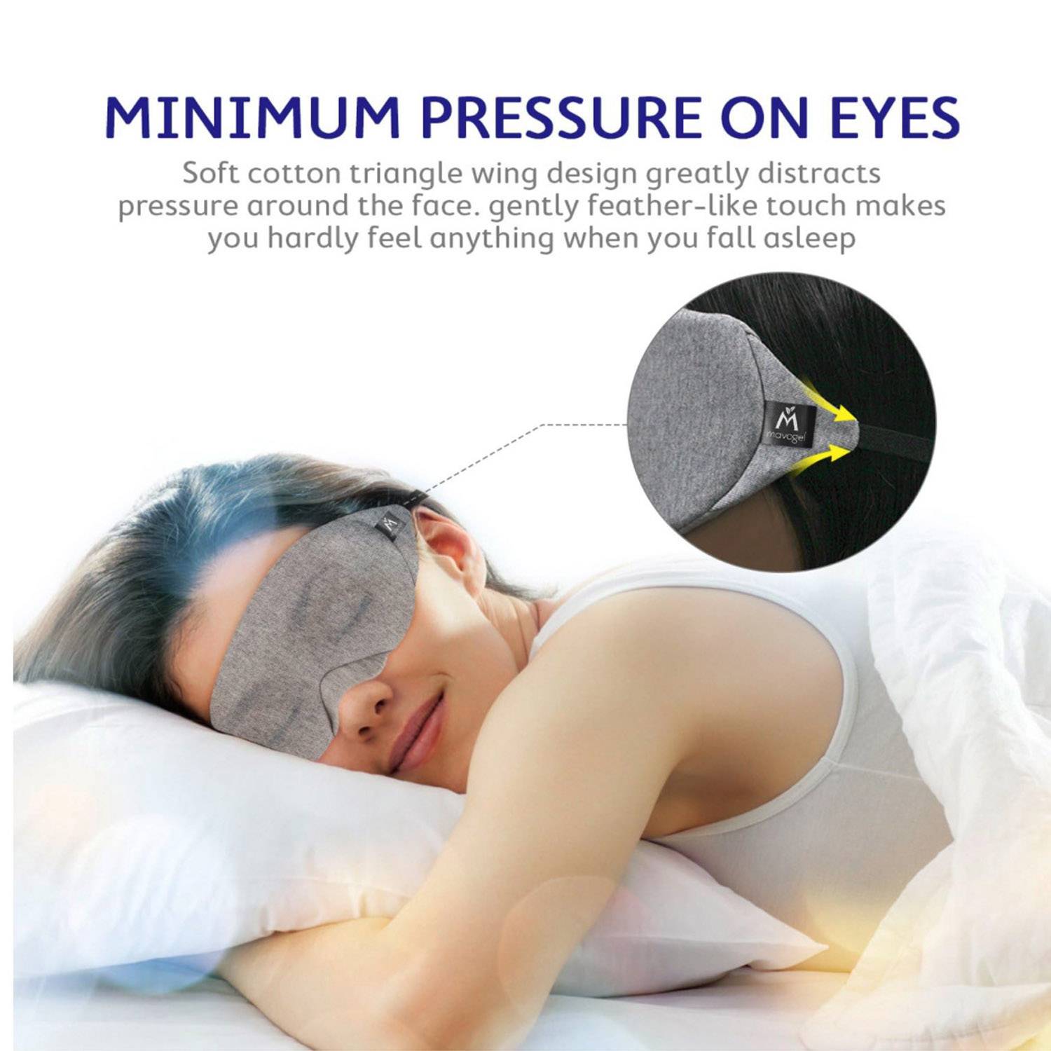 Comfortable Light Blocking Cotton Sleep Mask 6