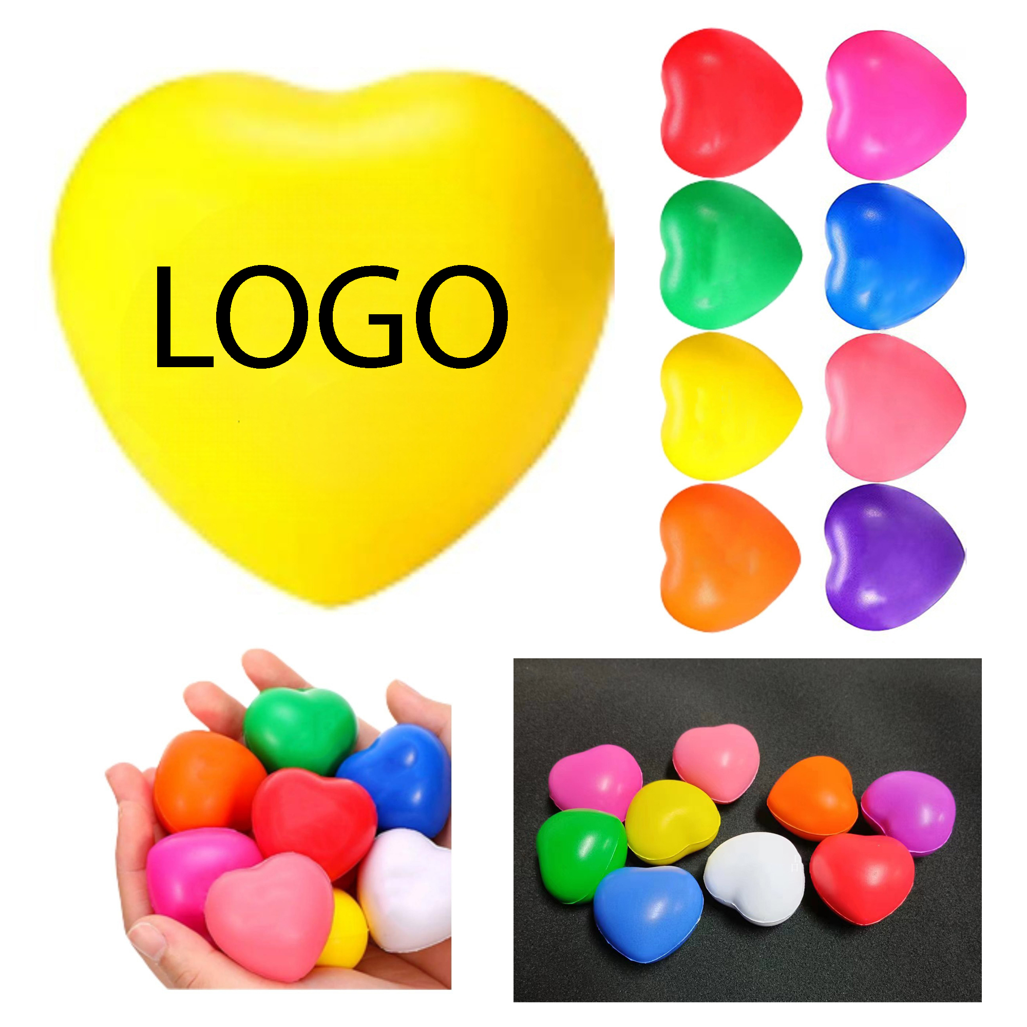 Custom Heart-Shaped Stress Ball 2