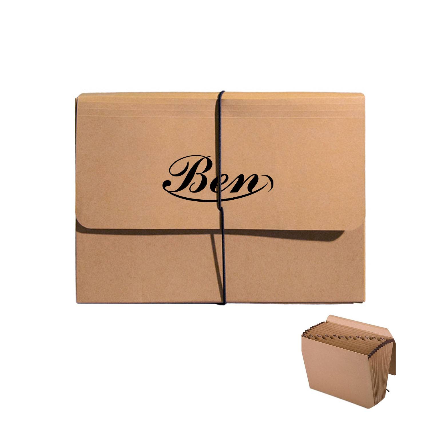 Expandable Folder with Flap and 12 Monthly Pockets 9
